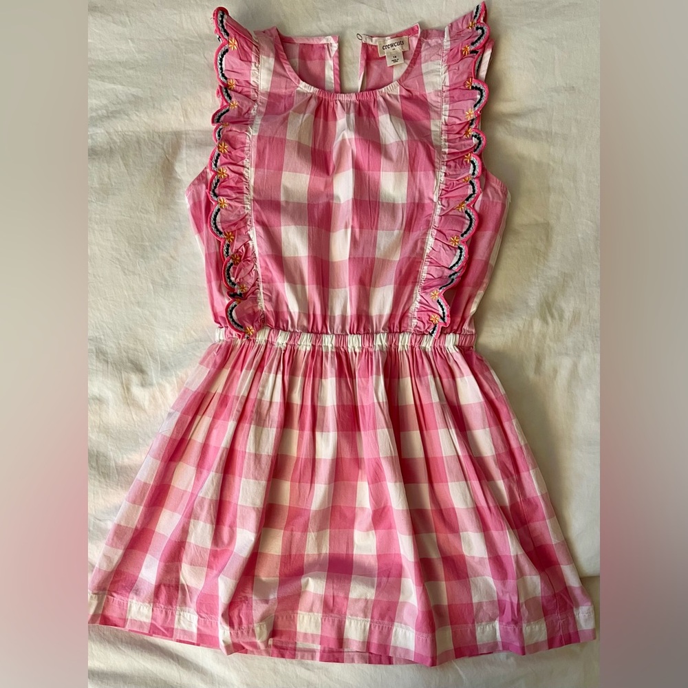 Crewcuts Girls' scalloped ruffle dress